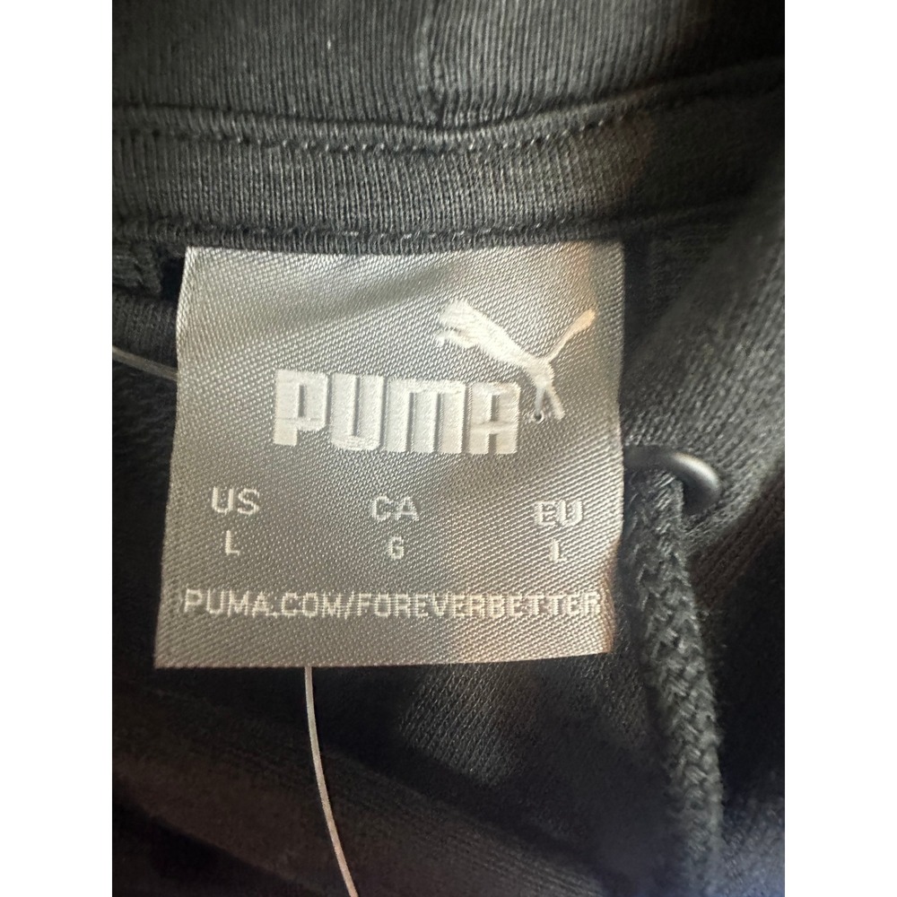 New Puma Olympic Village Graphic Hoodie Large Black Red Blue USA Sweatshirt - Picture 4 of 10